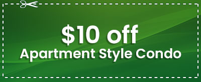 $10 off Apartment Style Condo